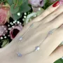 Серебряное колье SilverBreeze без камней (1936016) 400-450 размер