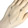 Серебряное колье SilverBreeze без камней (1936016) 400-450 размер