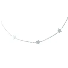 Серебряное колье SilverBreeze без камней (1936016) 400-450 размер
