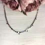 Серебряное колье SilverBreeze с натуральным шпинелью (2068297) 400-450 мм