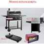 Комплект антипригарний килимок для BBQ Чорний та Лопатка з антипригарним покриттям Зелена (vol-1225)