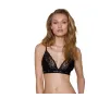 Спортивный топ с кружевом Passion PS001 TOP размер S Черный (SO4177)