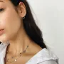 Серебряные серьги Круговорот 1.4 см 122491 Оникс
