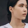 Серебряные серьги Круговорот 1.4 см 122491 Оникс