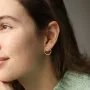Срібні сережки - пусети Окремі 122570 Онікс
