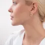 Срібні сережки - брюки Удача (фіаніти) 122748 Онікс