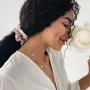 Золоте кольє з монетками 01442 Онікс 40