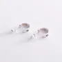 Серебряные серьги - пусеты Love 123035 Оникс