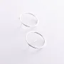 Серебряные серьги Геометрия (2.7 см) 122785 Оникс
