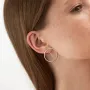 Серебряные серьги Геометрия (2.7 см) 122785 Оникс