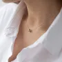 Кольє Куля в білому золоті кол01846 Онікс 40