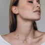 Золоте кольє Конюшина кол01520 Онікс 45