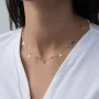 Золоте кольє Конюшина кол01520 Онікс 45