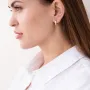 Серебряные серьги - пусеты Love 123012 Оникс