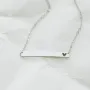 Серебряное колье с гравировкой Сердце 18978сер Оникс 45