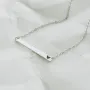 Серебряное колье с гравировкой Сердце 18978сер Оникс 45