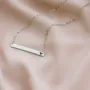 Серебряное колье с гравировкой Сердце 18978сер Оникс 45