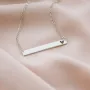 Серебряное колье с гравировкой Сердце 18978сер Оникс 45