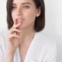 Золоті сережки-підвіски з фіанітами.