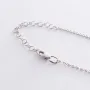 Серебряное колье (диск и 2 сердца) 181000 Оникс 40