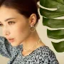 Серебряные серьги - пусеты Уверенность 122765 Оникс
