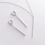Серебряные серьги Лаконичность 122730 Оникс