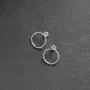 Серьги-пусеты Большой круговорот в серебре 1.9 см 122547 Оникс