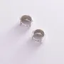 Серебряные серьги Кольца (1.3 см) 122781 Оникс
