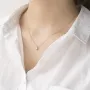 Золота каблучка з фіанітом.