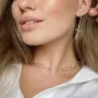 Срібні сережки-пусети Хрестики 122802 Онікс