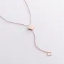 Колье Клевер в красном золоте кол01901 Оникс 45