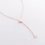 Колье Клевер в красном золоте кол01901 Оникс 45