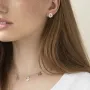 Серебряные серьги Увлечение 122754 Оникс