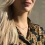Золоте кольє Монетки кол01415 Онікс 40