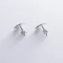 Серебряные серьги-пусеты Солнечные зайчики 122600 Оникс