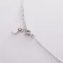 Серебряное колье с буквой П 18963б Оникс 45