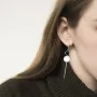 Срібні сережки Геометрична гармонія 122390