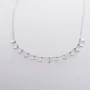 Колье Монетки в белом золоте кол01395 Оникс 45