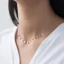Кольє Монетки в білому золоті кіль01395 Онікс 40
