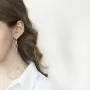 Серебряные серьги (фианиты) 122312 Оникс