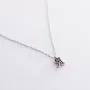 Серебряное колье с буквой Я 18971ч Оникс 45