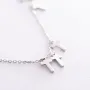 Серебряное колье с крестиками 18941 Оникс 40