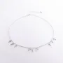 Серебряное колье с крестиками 18941 Оникс 40