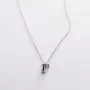 Серебряное колье с буквой Г 18970ч Оникс 45