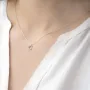 Серебряное колье с буквой С 18618ч Оникс 40