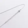 Серебряное колье с буквой С 18618ч Оникс 40