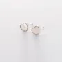 Серебряные серьги Сердечки (перламутр) 122482 Оникс