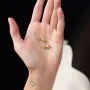 Серьги-пусеты Шарики в желтом золоте с06892 Оникс