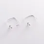 Серебряные серьги - пусеты Ария 122991 Оникс