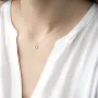 Серебряное колье с буквой О 18623о Оникс 40
